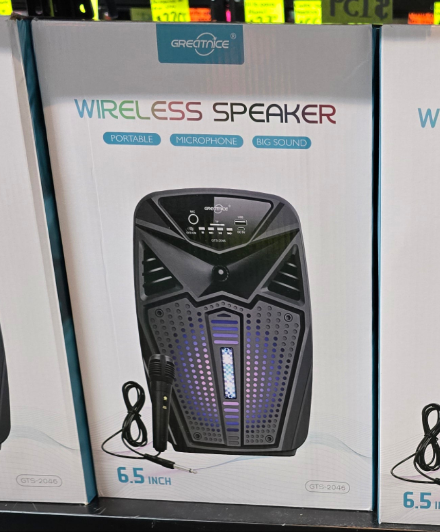 Bocina 6.5" con microfono GTS-2046