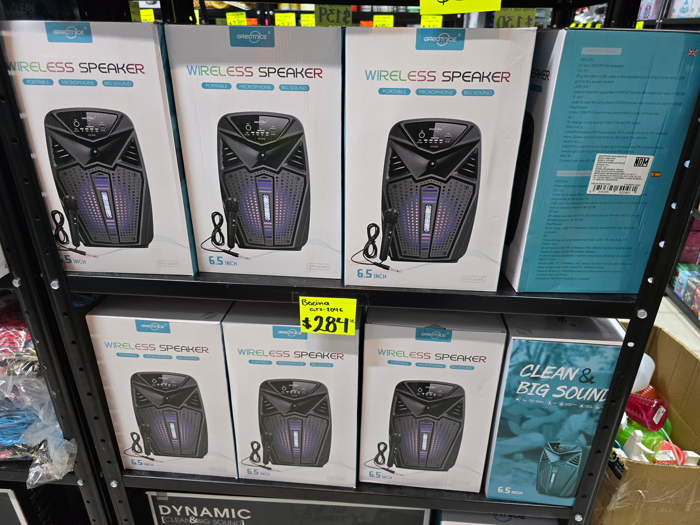 Bocina 6.5" con microfono GTS-2046