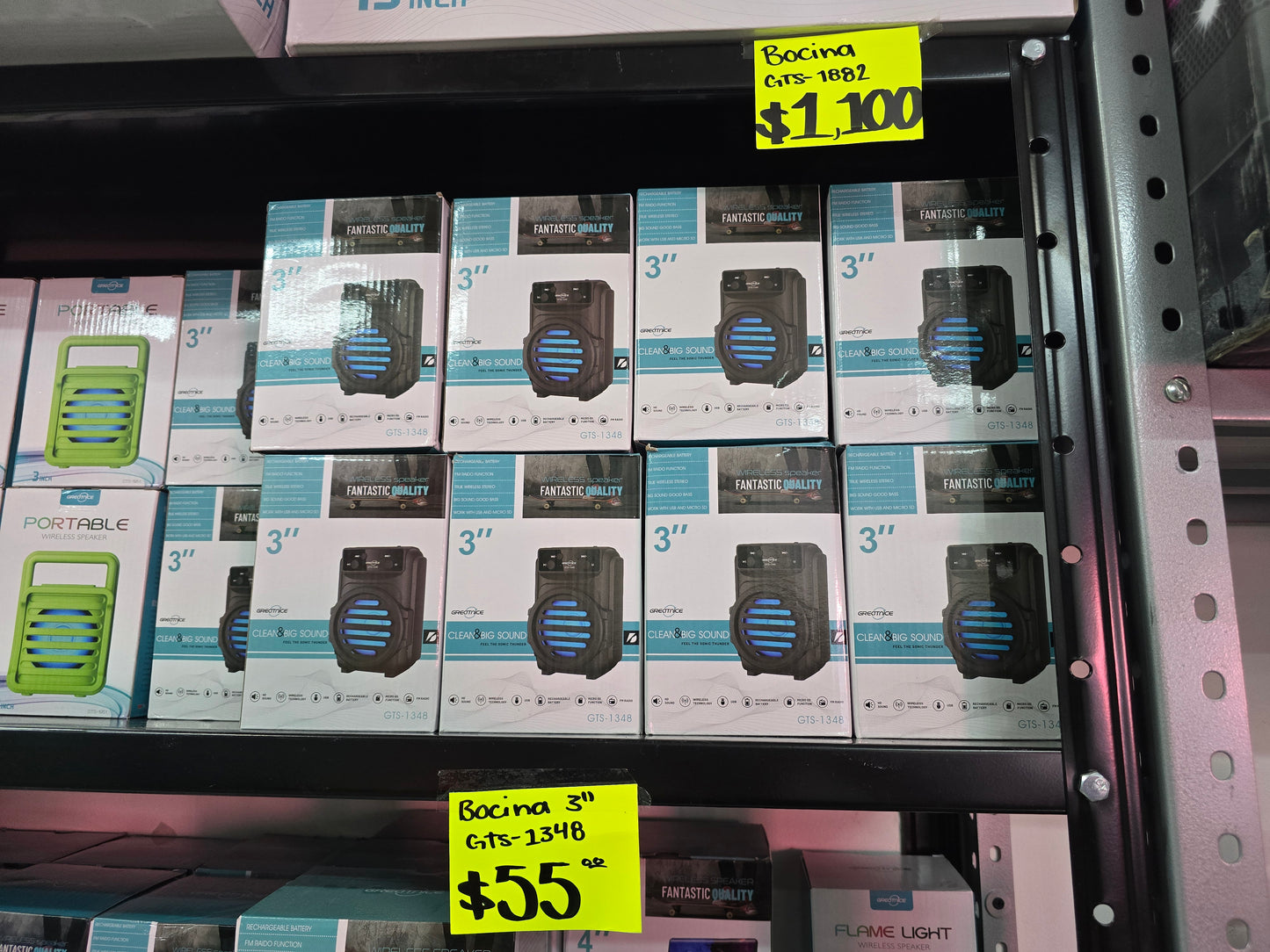 Bocina 3" bluetooth recargable GTS-1348