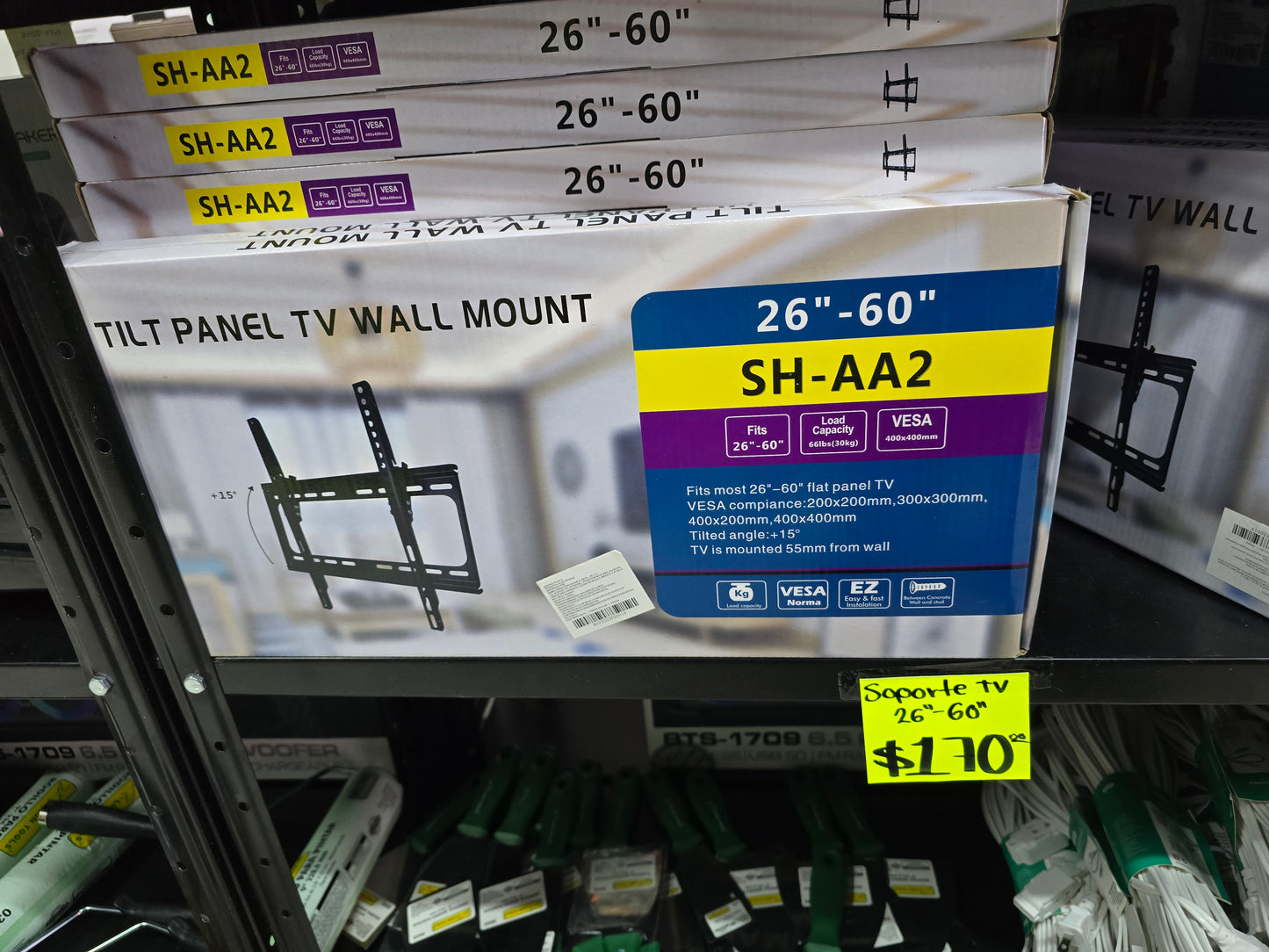 Soporte fijo para pantalla de 26" a 60"