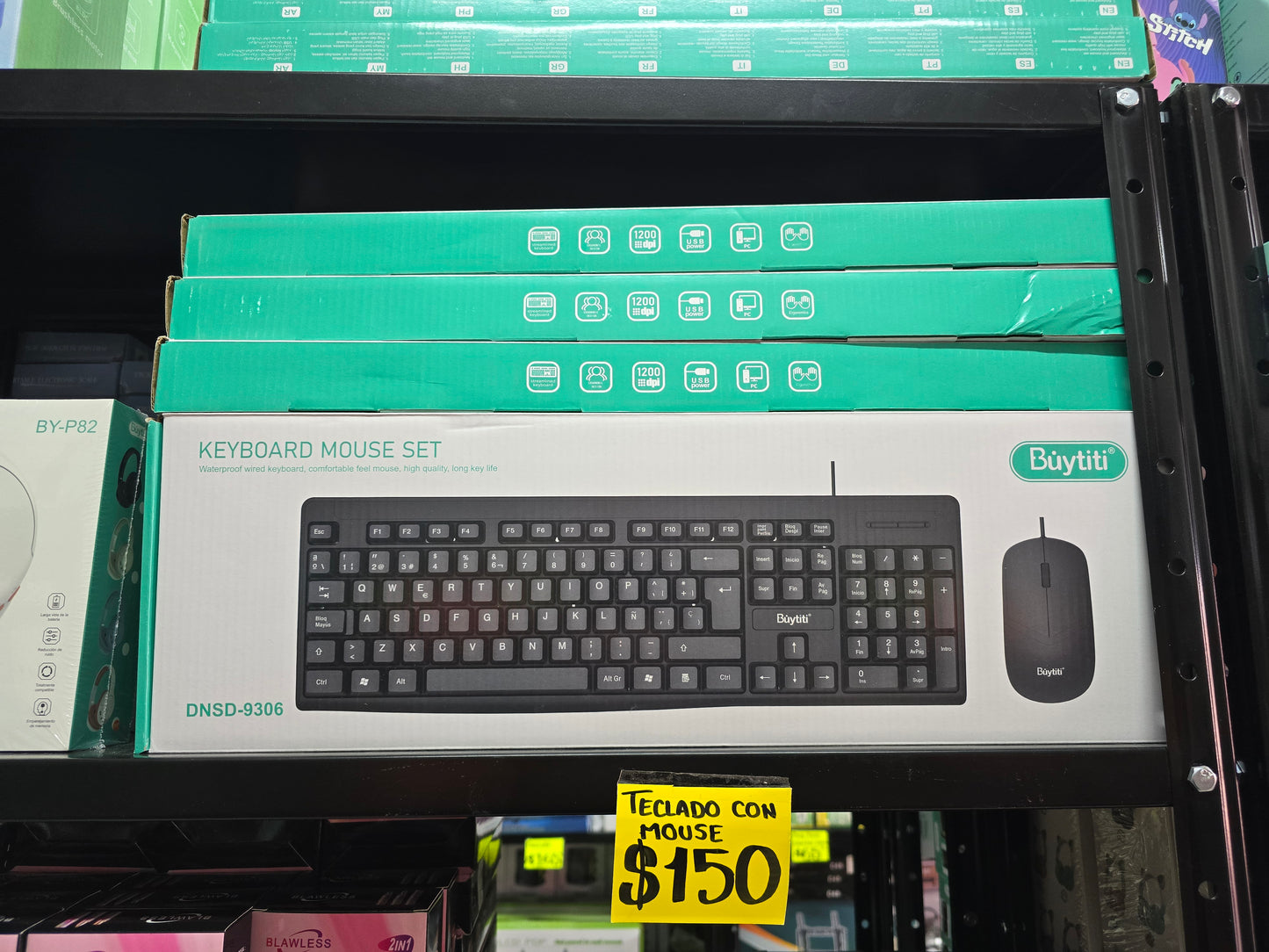 Teclado y mouse para computadora con cable usb DNSD-9306